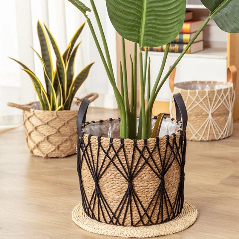 Handwoven Plant Fiber Pot – Dalebury