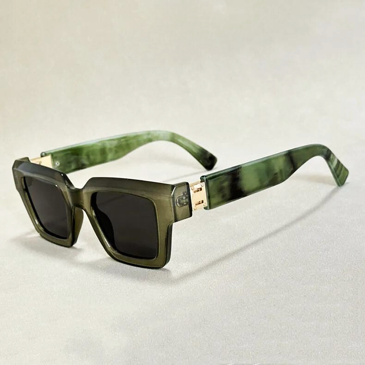 Marbled Retro Square Sunglasses