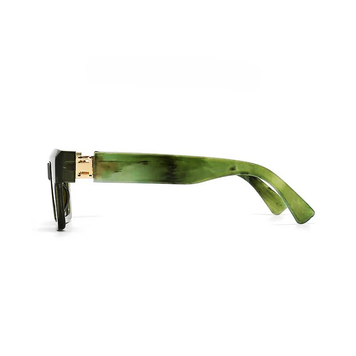 Marbled Retro Square Sunglasses