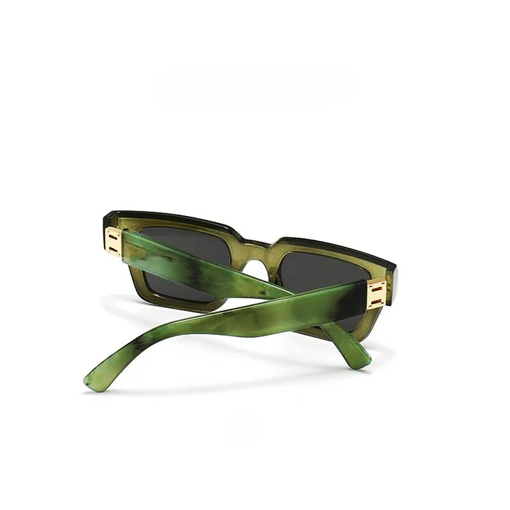 Marbled Retro Square Sunglasses