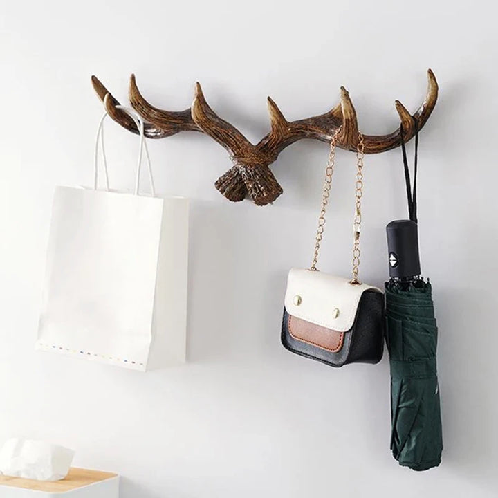 Deer Antler Wall Mount Rack