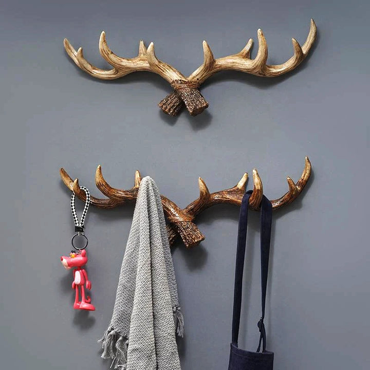 Deer Antler Wall Mount Rack