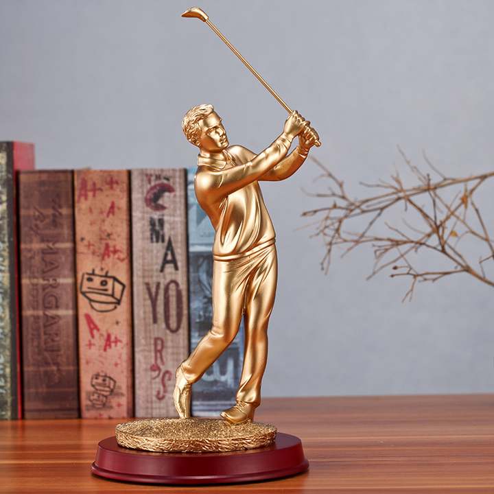 Golden Stroke Sculpture