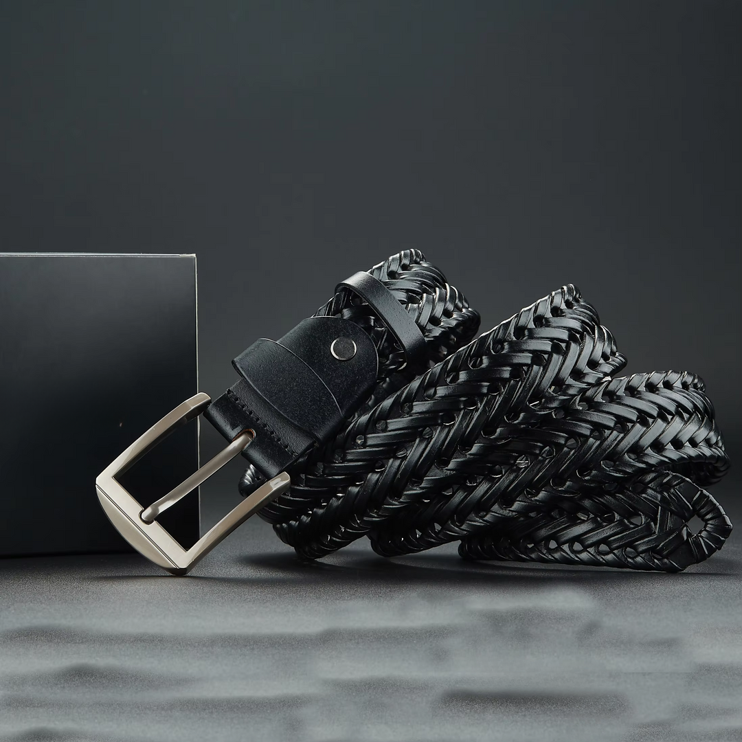 Travis Woven Genuine Leather Belt