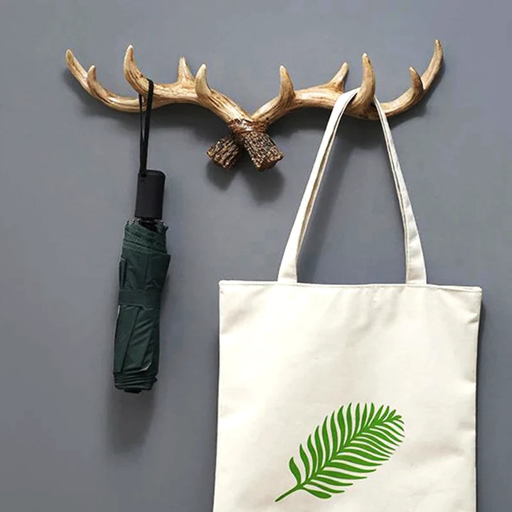 Deer Antler Wall Mount Rack