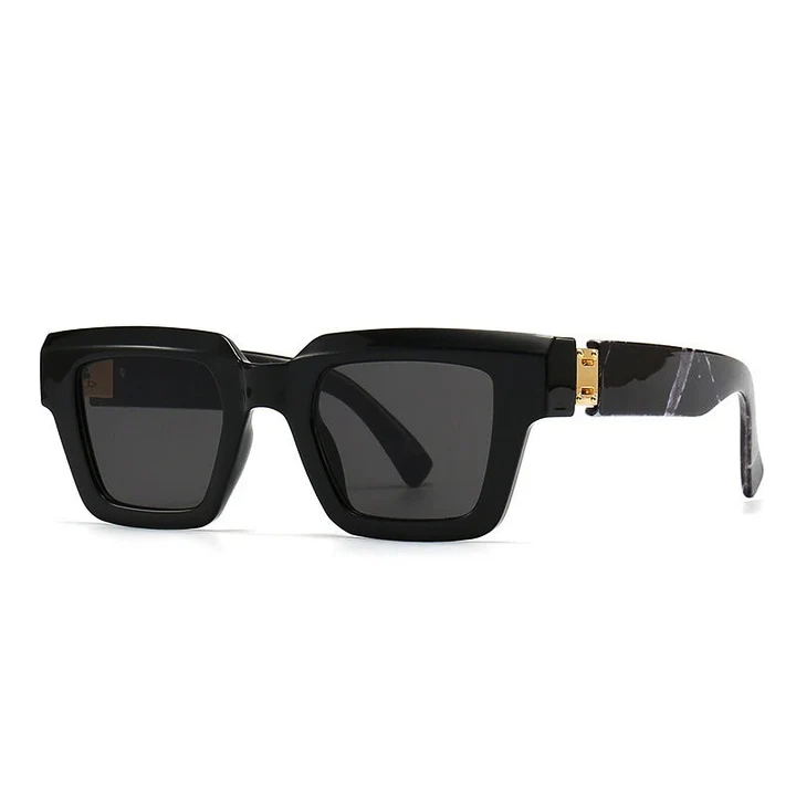 Marbled Retro Square Sunglasses