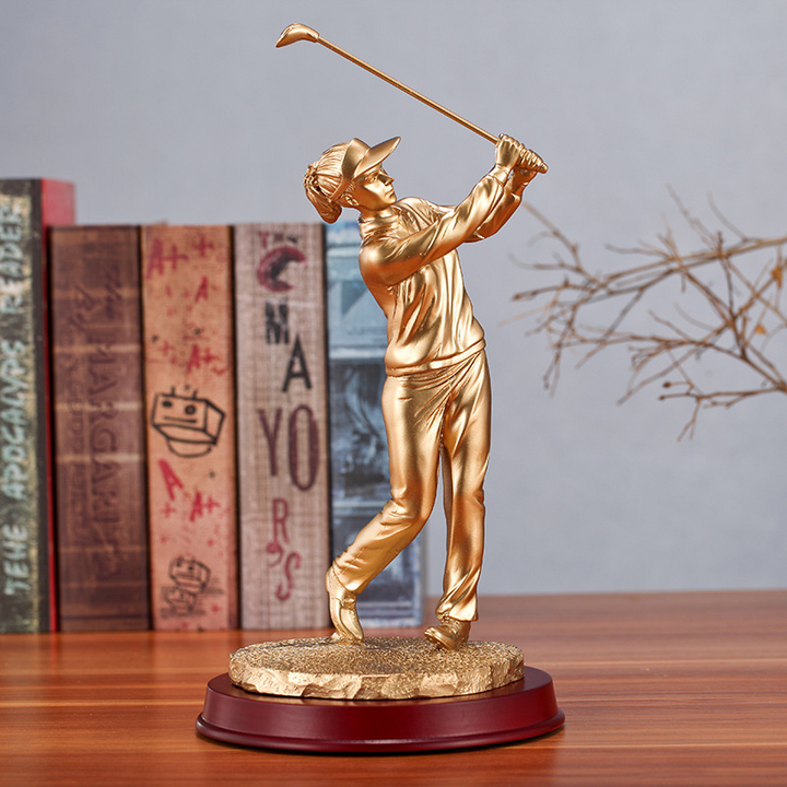 Golden Stroke Sculpture