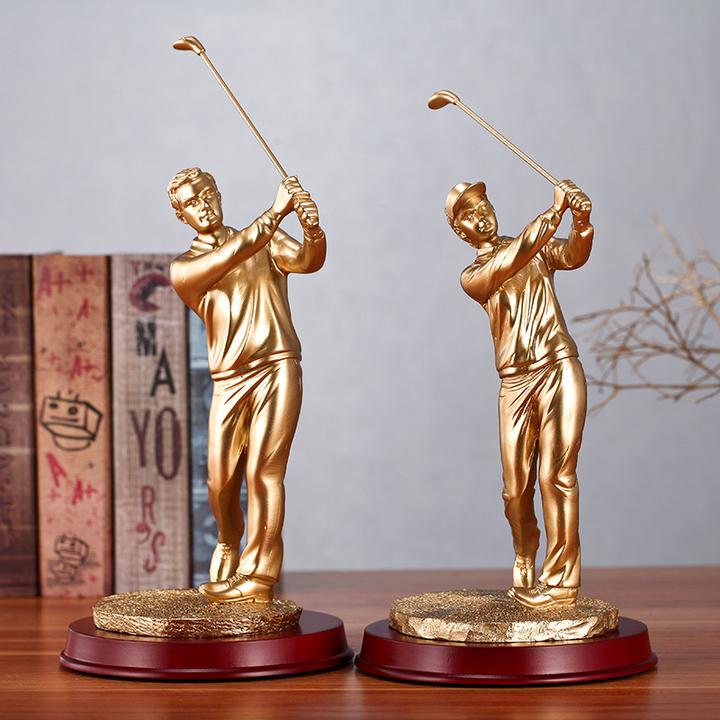 Golden Stroke Sculpture