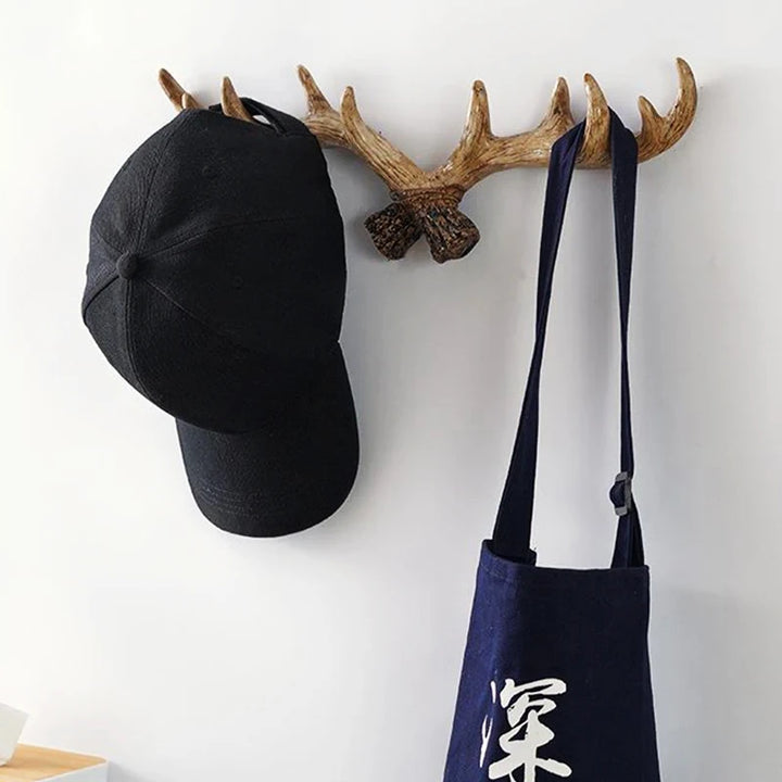 Deer Antler Wall Mount Rack