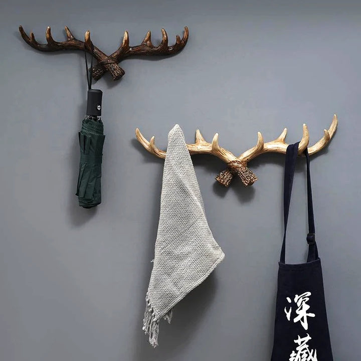 Deer Antler Wall Mount Rack
