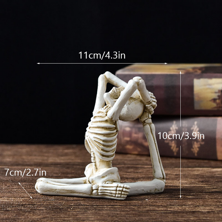 Yoga Skeleton Halloween Figurines