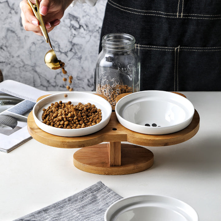 Feline Feeder - Double Food Bowl