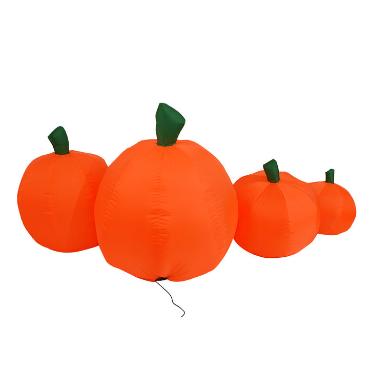 7-Piece Inflatable Pumpkins & Ghosts Halloween Decoration (8ft Length)