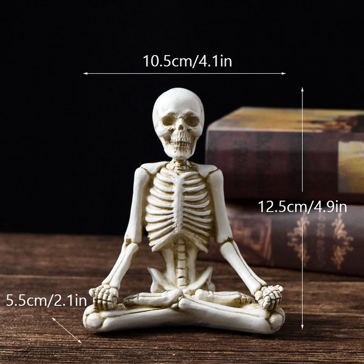 Yoga Skeleton Halloween Figurines