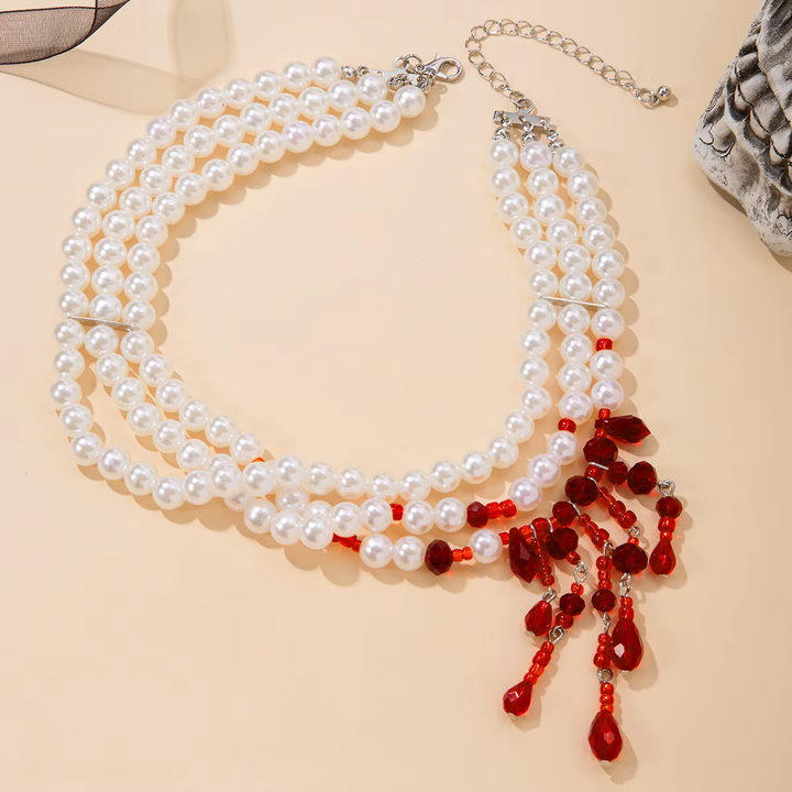 Blood Pearls Necklace