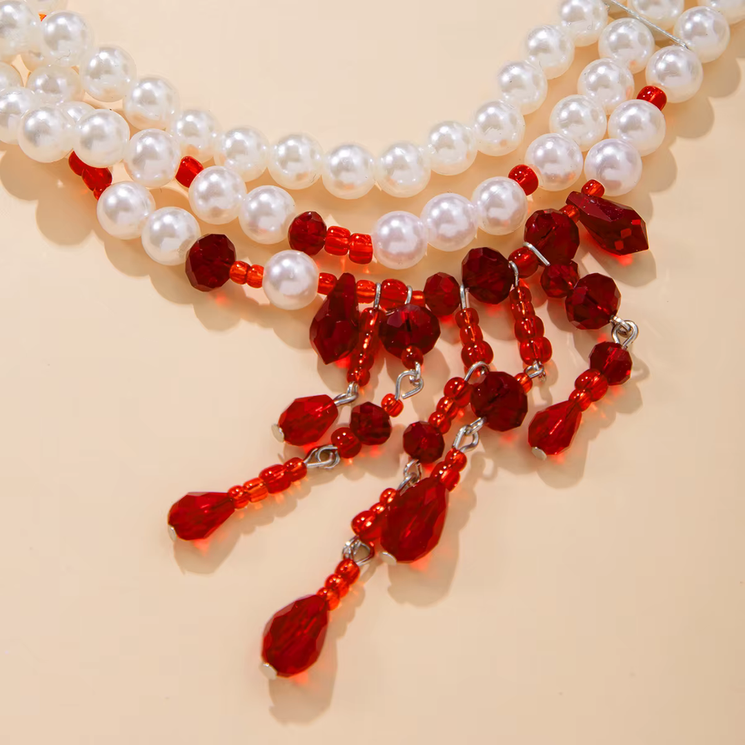 Blood Pearls Necklace
