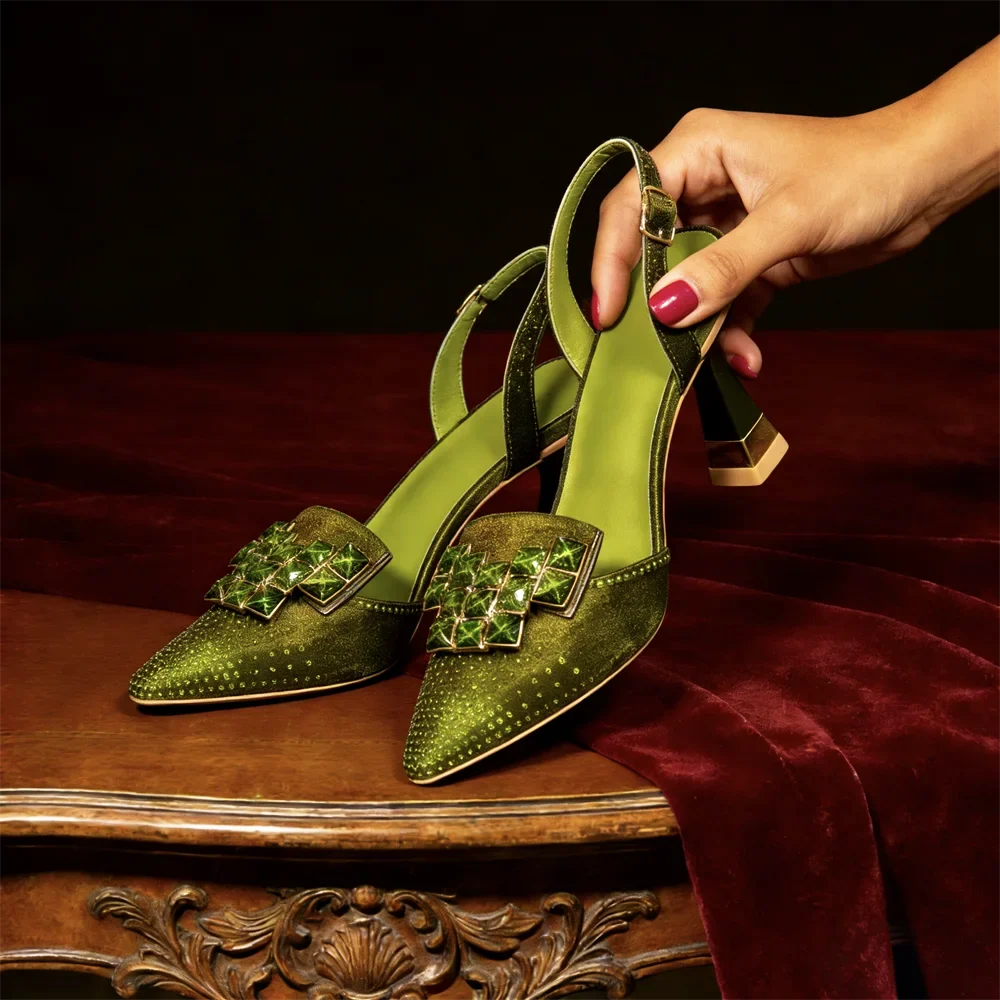 Celeste Crystal Bow Slingback