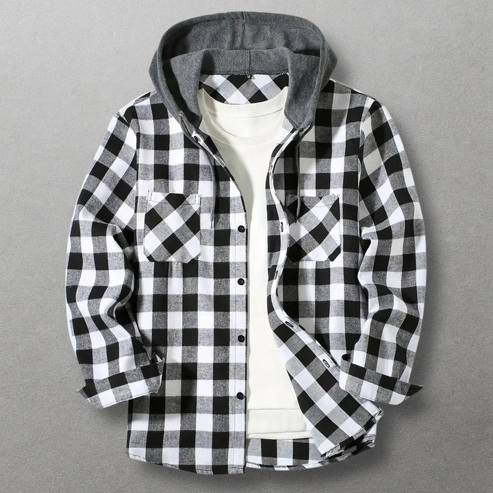 Dax Hooded Flannel Shirt Jacket