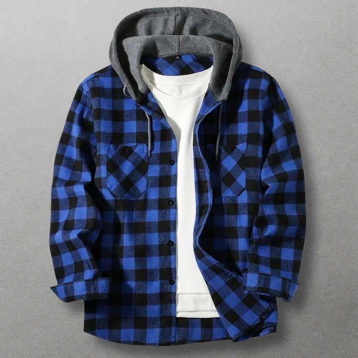 Dax Hooded Flannel Shirt Jacket