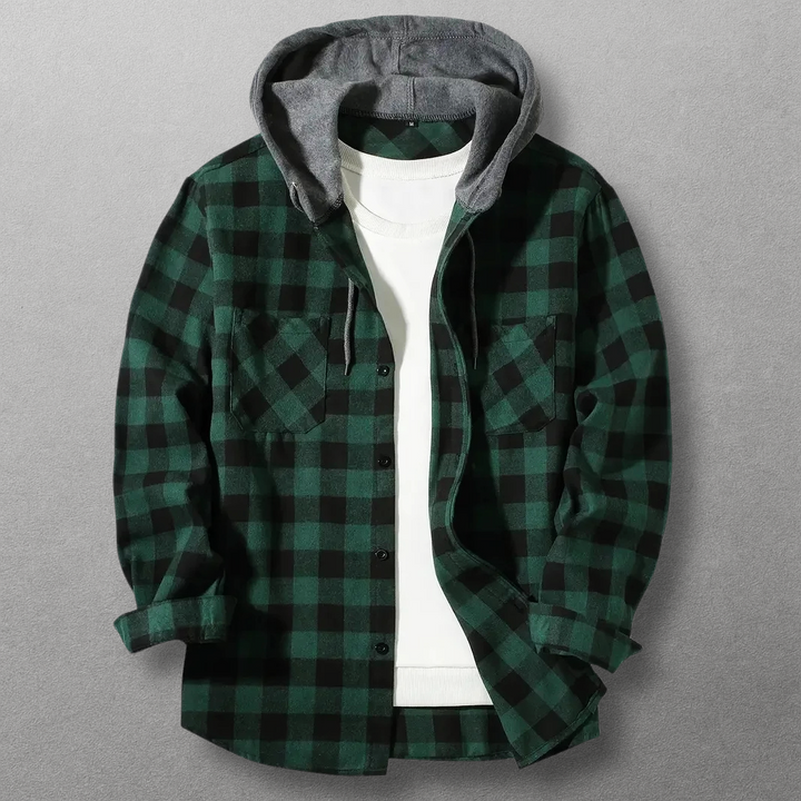 Dax Hooded Flannel Shirt Jacket