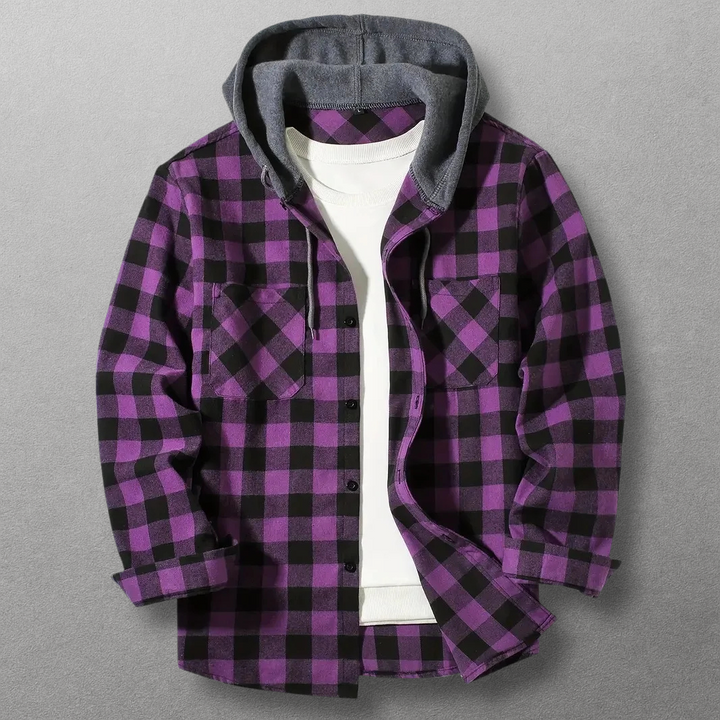 Dax Hooded Flannel Shirt Jacket