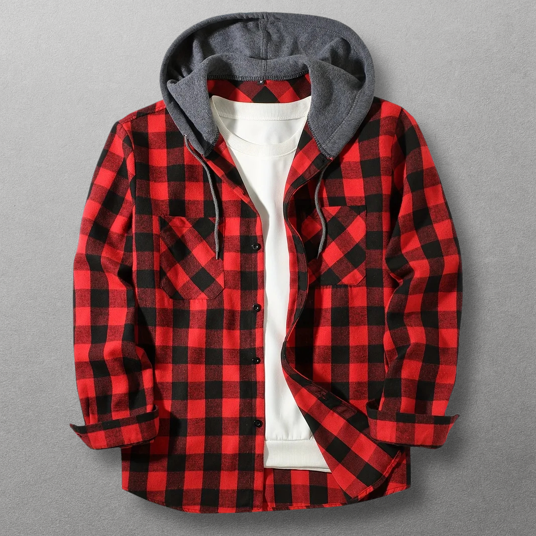 Dax Hooded Flannel Shirt Jacket