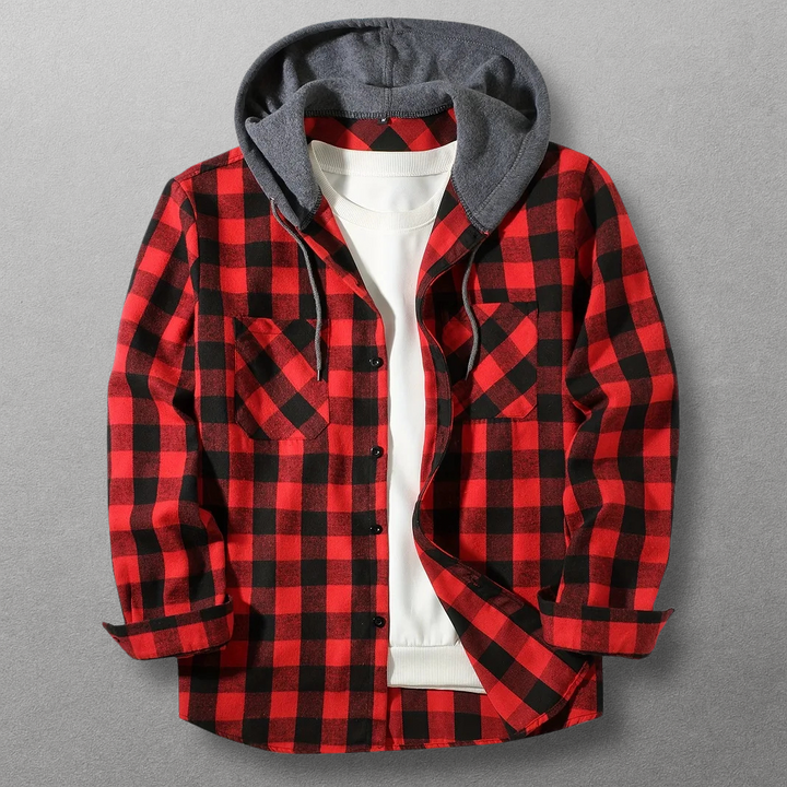 Dax Hooded Flannel Shirt Jacket