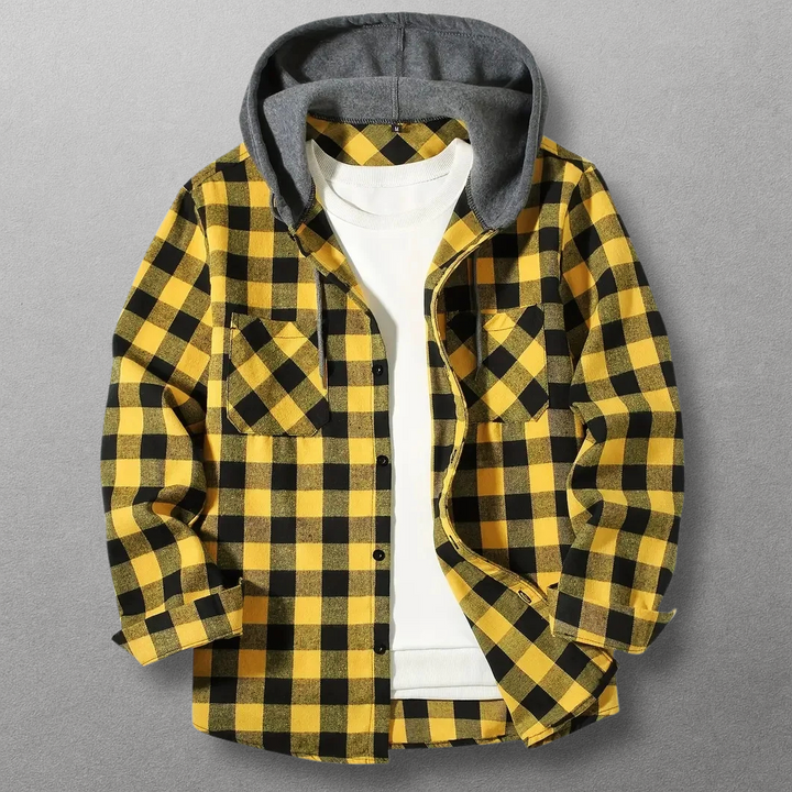 Dax Hooded Flannel Shirt Jacket