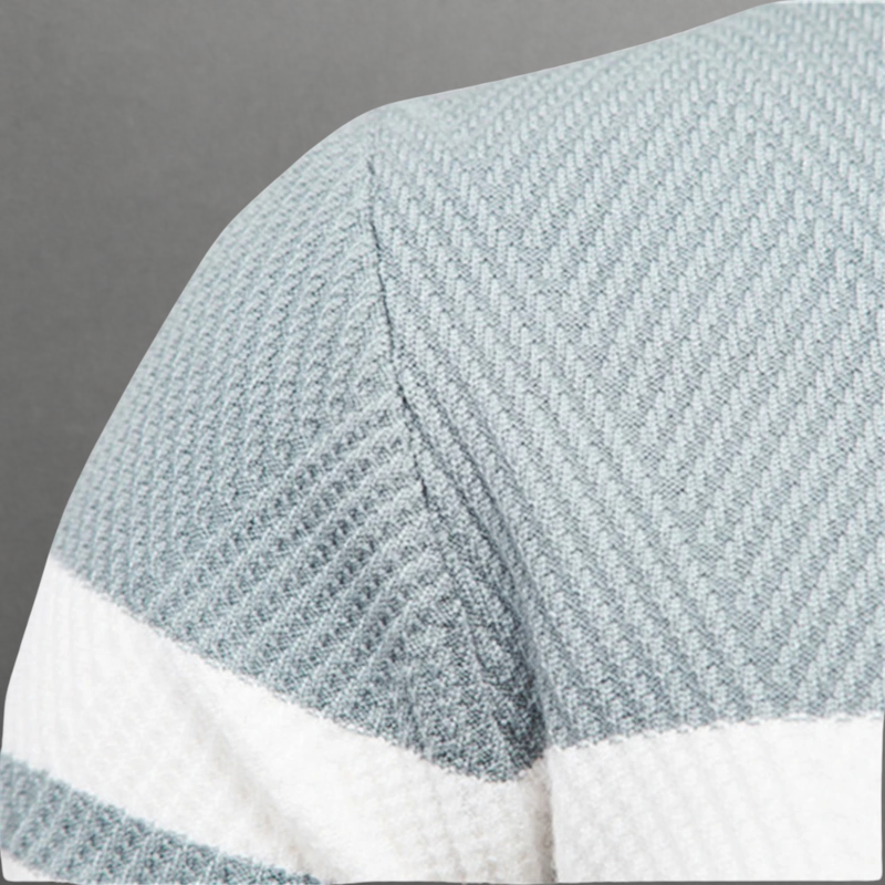 Dual Stripe Knit Crewneck