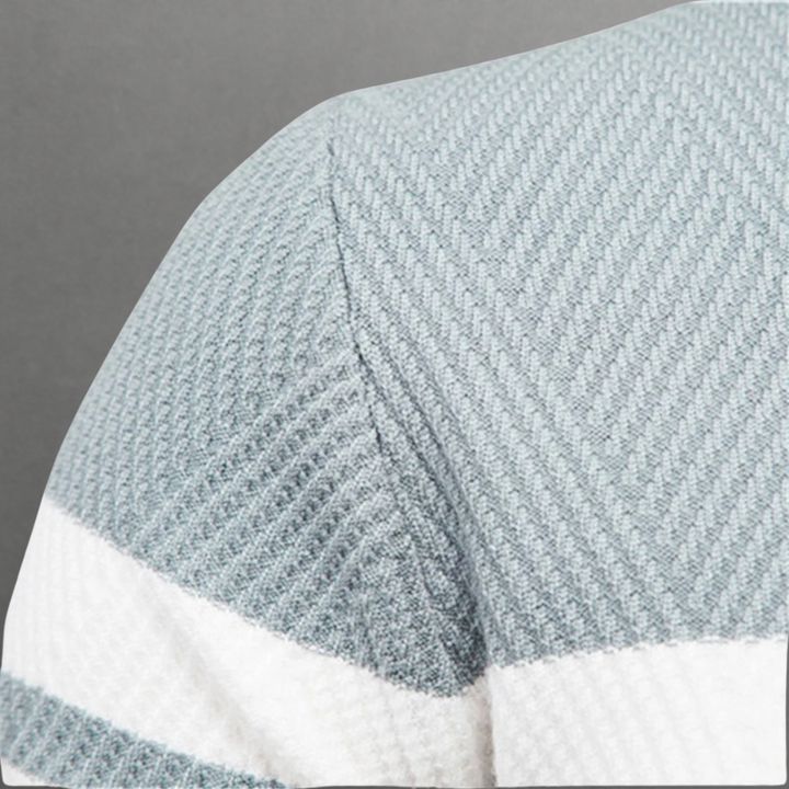 Dual Stripe Knit Crewneck