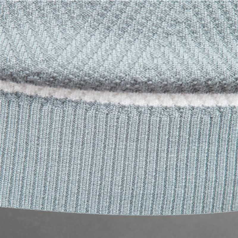 Dual Stripe Knit Crewneck