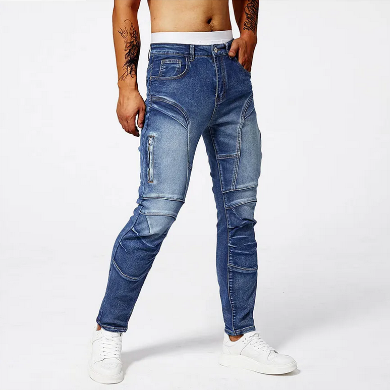 Enzo Slim Moto Jeans