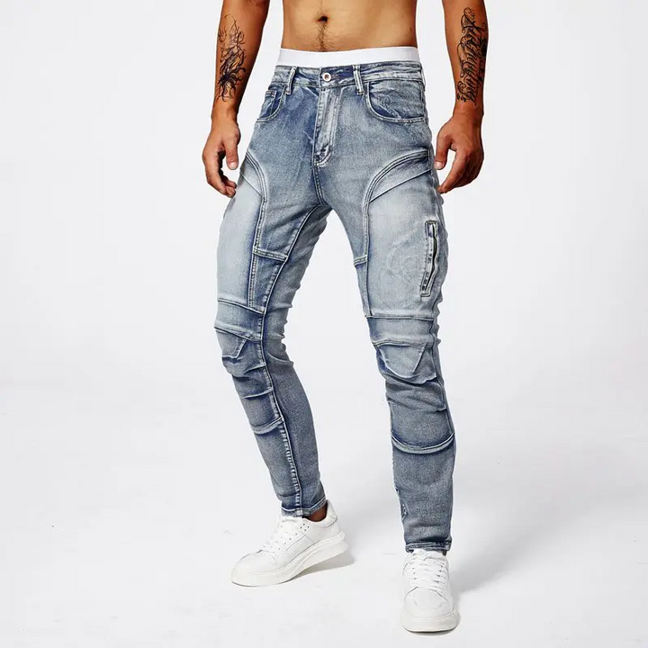 Enzo Slim Moto Jeans