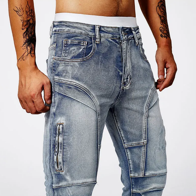 Enzo Slim Moto Jeans