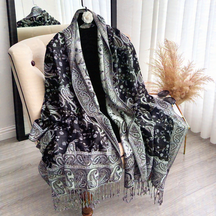 Florence Paisley Jacquard Wrap