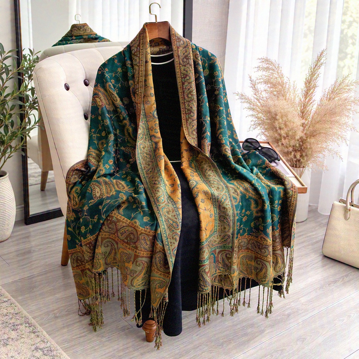 Florence Paisley Jacquard Wrap
