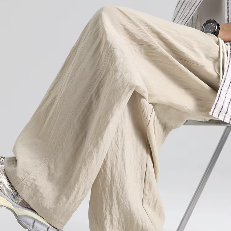 Grayson Linen-Feel Wide Leg Pants