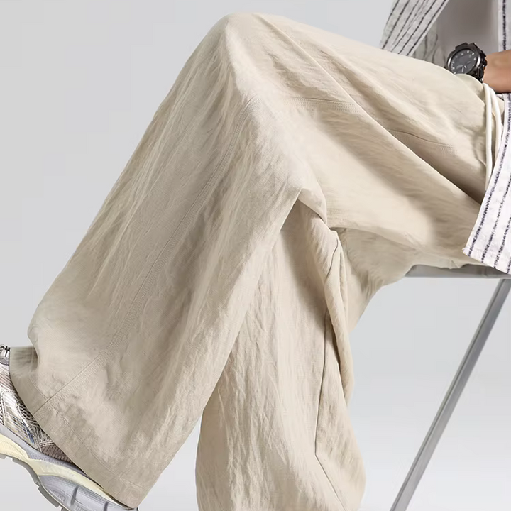 Grayson Linen-Feel Wide Leg Pants