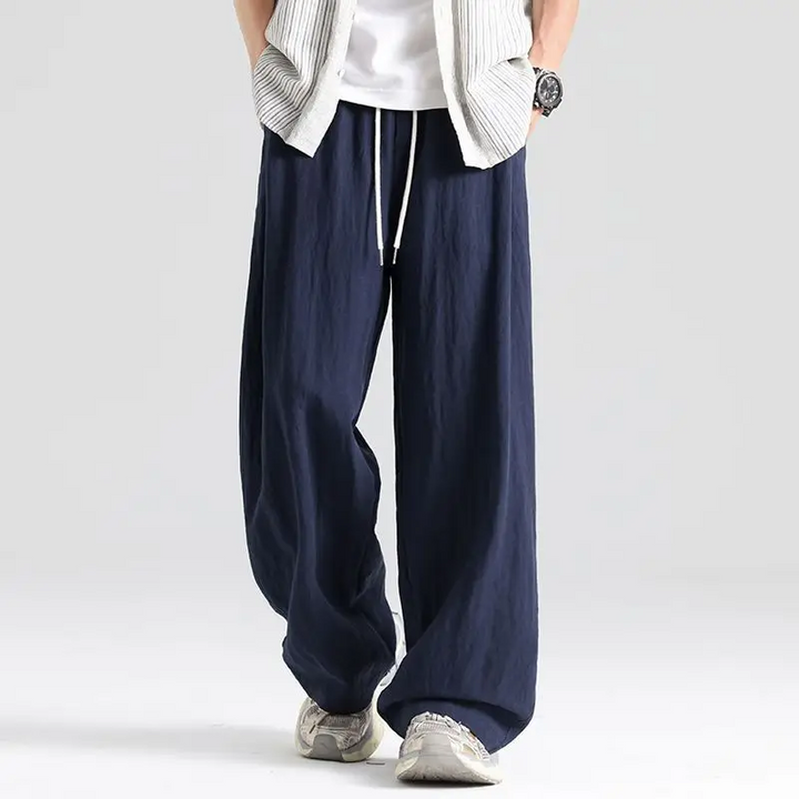 Grayson Linen-Feel Wide Leg Pants
