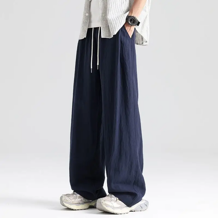 Grayson Linen-Feel Wide Leg Pants
