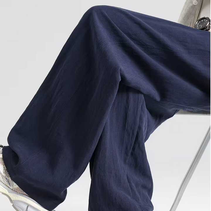 Grayson Linen-Feel Wide Leg Pants