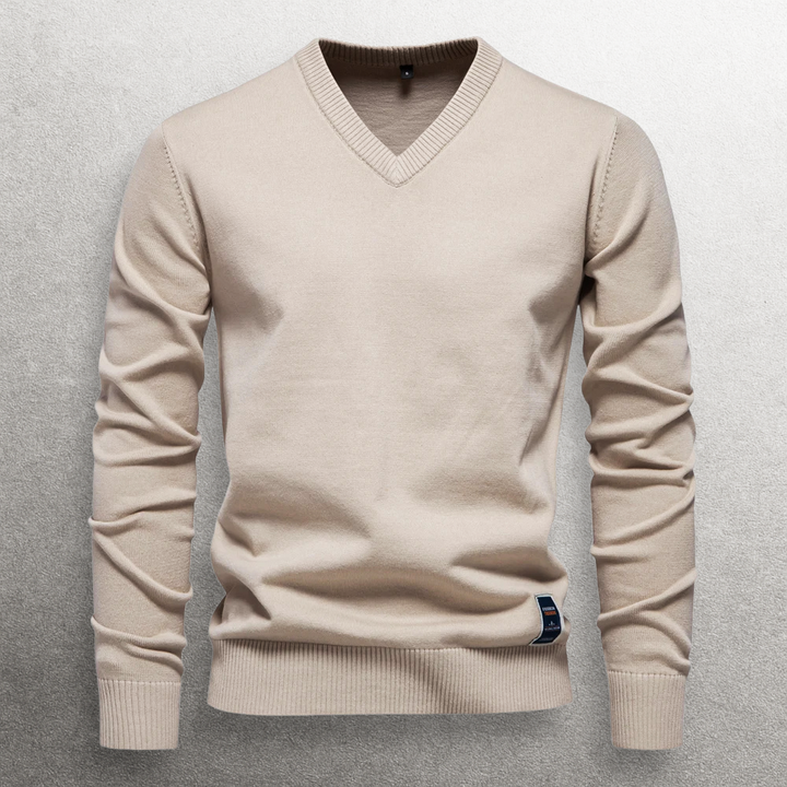 Haruki V-neck Cotton Sweater