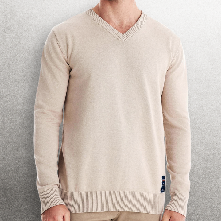 Haruki V-neck Cotton Sweater