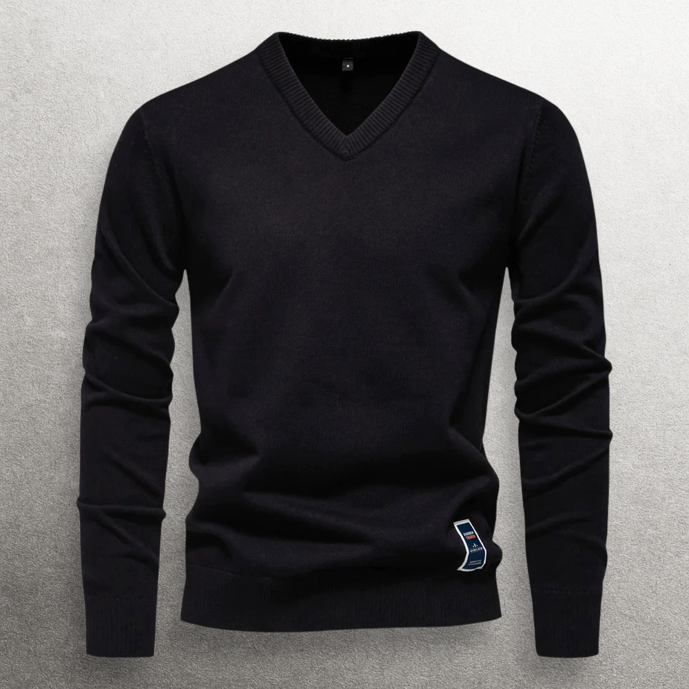Haruki V-neck Cotton Sweater