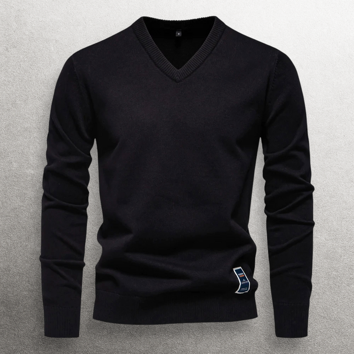 Haruki V-neck Cotton Sweater