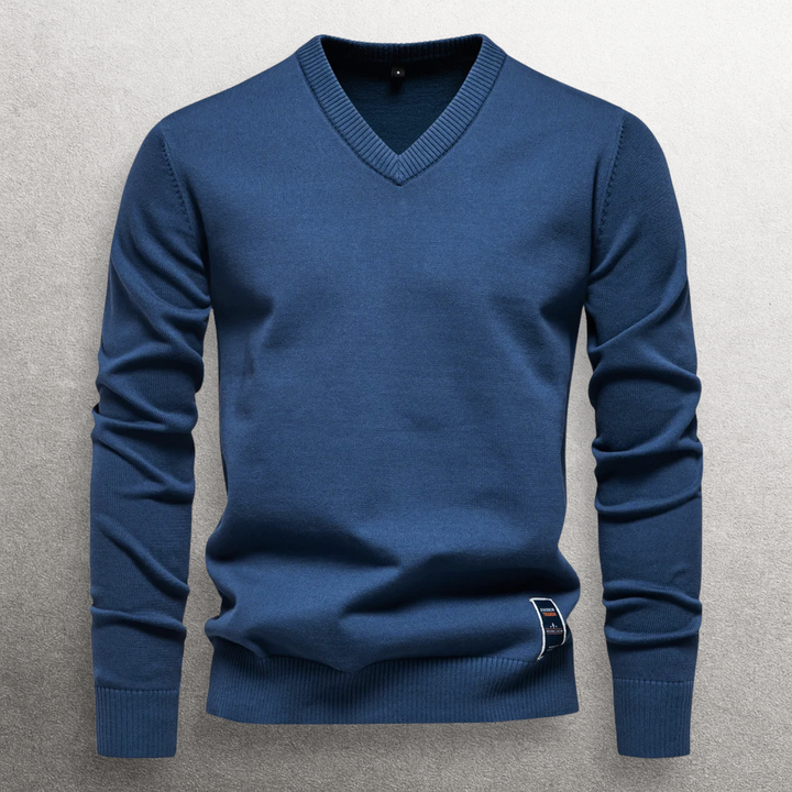 Haruki V-neck Cotton Sweater