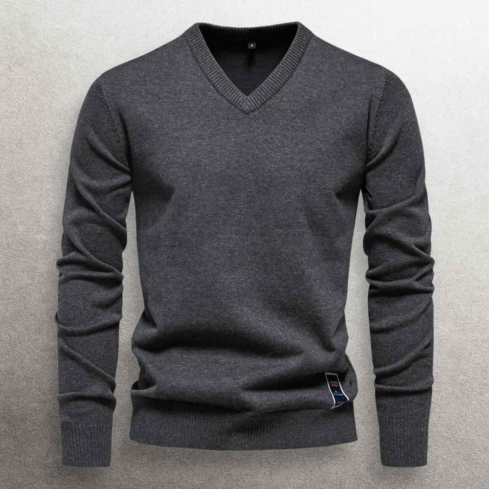 Haruki V-neck Cotton Sweater