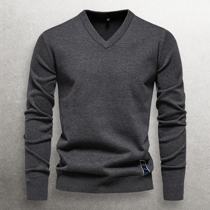 Haruki V-neck Cotton Sweater
