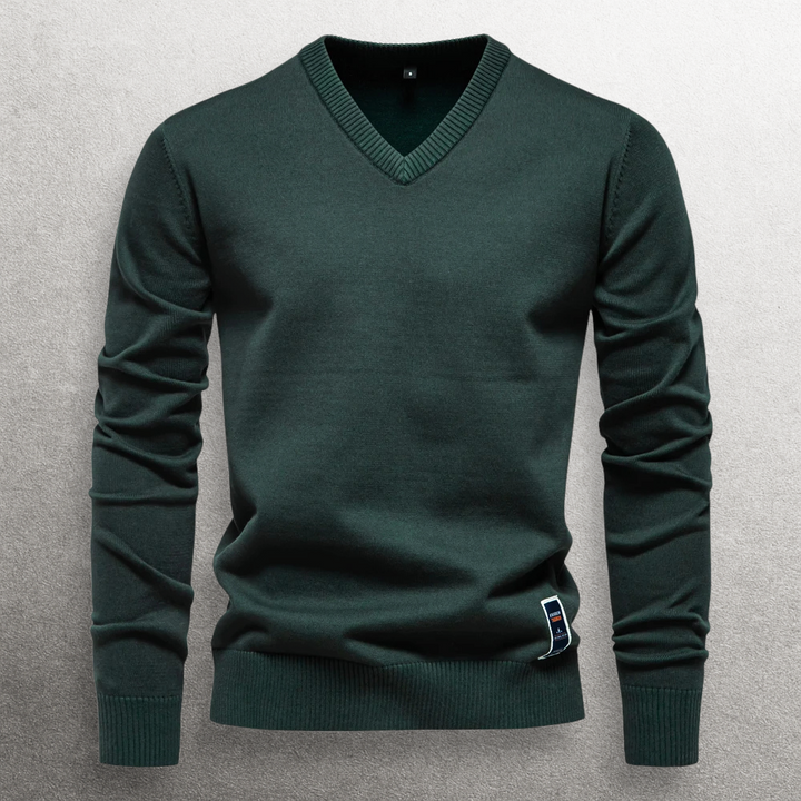 Haruki V-neck Cotton Sweater