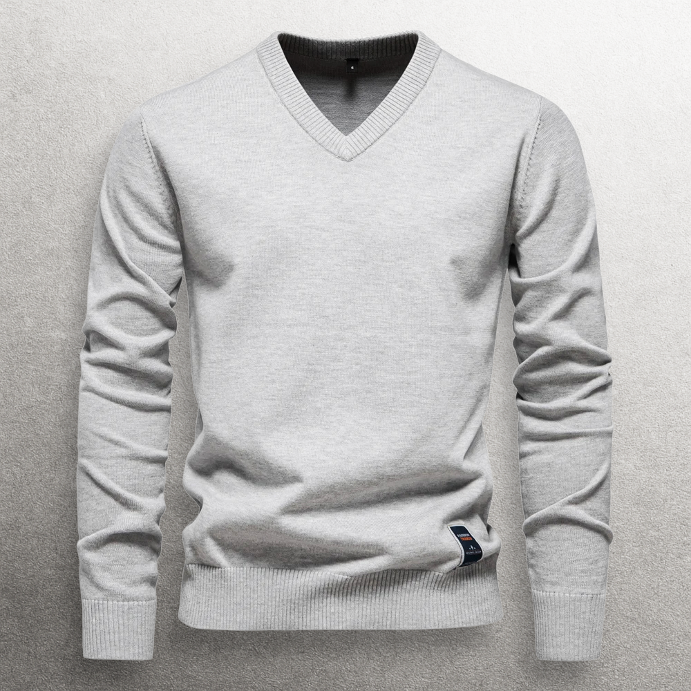 Haruki V-neck Cotton Sweater
